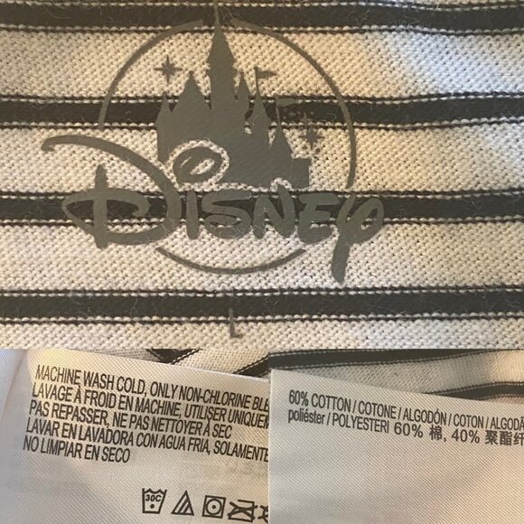 Disney Tinker Bell Multicolor Striped Sleeveless T-shrt, Women's Large - Picture 9 of 9